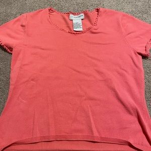 Pink short sleeved top